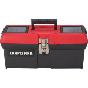 CRAFTSMAN Tool Box, Lockable, 16 in., Red/Black